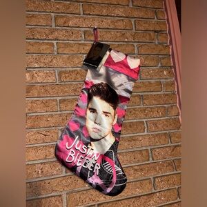 NWT Justin Bieber Christmas Stocking